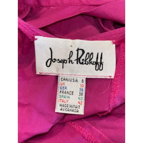 Y2K Joseph Ribkoff Womens Pink Short Sleeve Button-Up Blouse Size 8 - Picture 7 of 8